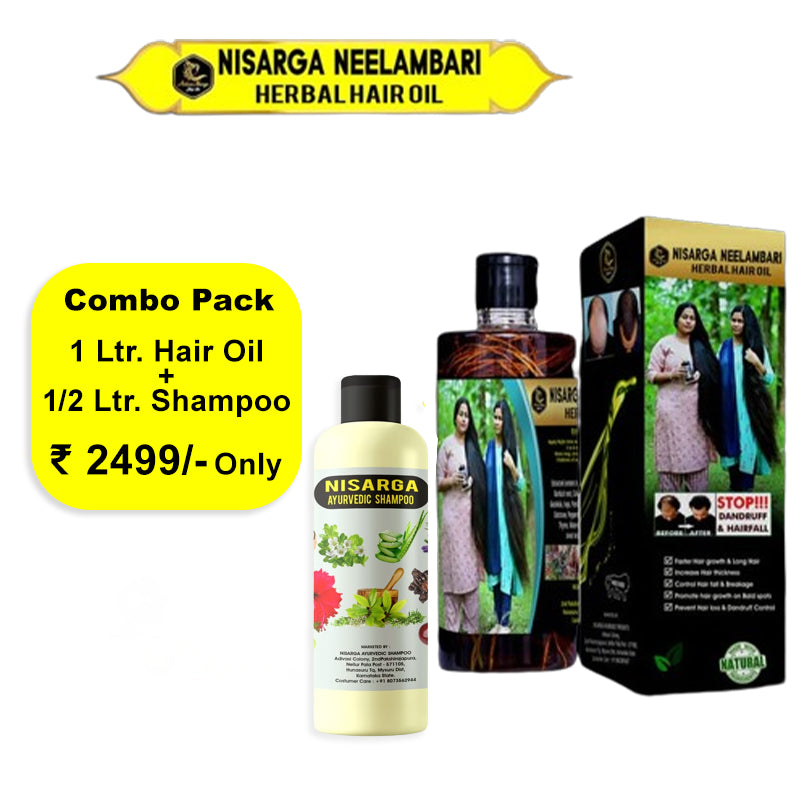 Nisarga Neelambari Hair Oil & Shampoo